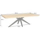 Design étkezőasztal Bellvion 240 cm tölgy