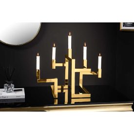 Design gyertyatartó Lumero 50 cm 5 karu arany