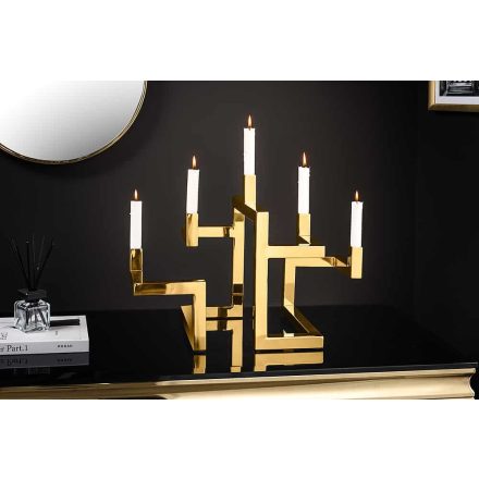 Design gyertyatartó Lumero 50 cm 5 karu arany