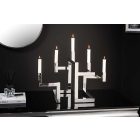 Design gyertyatartó Lumero 50 cm 5 karu ezüst