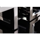 Design gyertyatartó Lumero 50 cm 5 karu ezüst