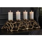 Stílusos gyertyatartó Serenno 60 cm 4 gyertyának arany