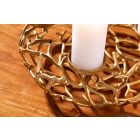 Stílusos gyertyatartó Serenno 38 cm 4 gyertyának arany