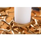 Stílusos gyertyatartó Serenno 38 cm 4 gyertyának arany