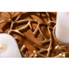 Stílusos gyertyatartó Serenno 38 cm 4 gyertyának arany