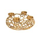 Stílusos gyertyatartó Serenno 38 cm 4 gyertyának arany