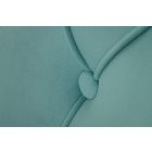 Stílusos étkezőszék Rococo Levia fej türkizkék bársony - arany