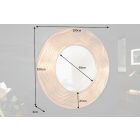 Design fali tükör Solenne 100 cm arany