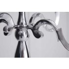 Stílusos gyertyatartó Rococo 120 cm 5 karu ezüst