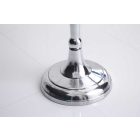 Stílusos gyertyatartó Rococo 120 cm 5 karu ezüst