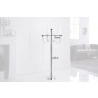 Stílusos gyertyatartó Rococo 120 cm 5 karu ezüst