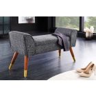 Design ülőpad Dafina 90 cm retro stílusú antracit bouclé