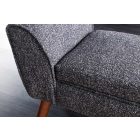 Design ülőpad Dafina 90 cm retro stílusú antracit bouclé