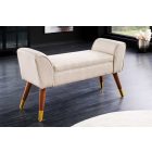 Design ülőpad Dafina 90 cm retro stílusú bézs