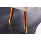 Design ülőpad Dafina 90 cm retro stílusú bézs