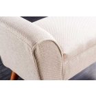 Design ülőpad Dafina 90 cm retro stílusú bézs