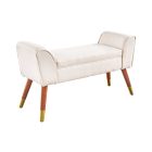 Design ülőpad Dafina 90 cm retro stílusú bézs