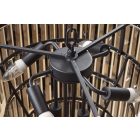 Design csillár Gadiel II 58 cm fekete - szürke üveg