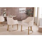 Design étkezőszék Spectacular bézs zsenília