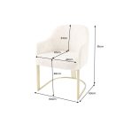 Design étkezőszék Spectacular bézs zsenília