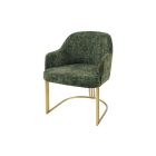 Design étkezőszék Spectacular zöld zsenília