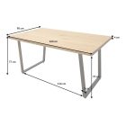 Stílusos étkezőasztal Urban 160 cm natúr tölgy