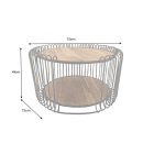 Dohányzóasztal Daquan 70 cm akác 