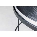 Dohányzóasztal szett Varelli 46-47cm levető asztallappal ezüst