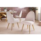 Stílusos étkezőszék Casanova bézs kord