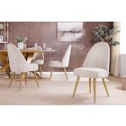 Stílusos étkezőszék Casanova bézs kord