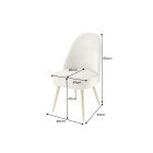 Stílusos étkezőszék Casanova bézs kord