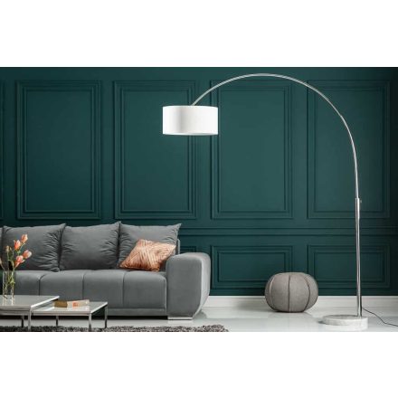 Stílusos állólámpa Arch 170-180 cm fehér vászon