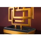 Design sztali lámpa Calanthe 56 cm fekete-arany