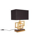 Design sztali lámpa Calanthe 56 cm fekete-arany