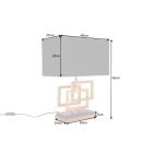 Design sztali lámpa Calanthe 56 cm fekete-arany