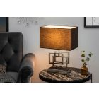 Design asztali lámpa Calanthe 56 cm fekete-ezüst