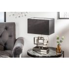 Design asztali lámpa Calanthe 56 cm fekete-ezüst