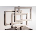 Design asztali lámpa Calanthe 56 cm fekete-ezüst