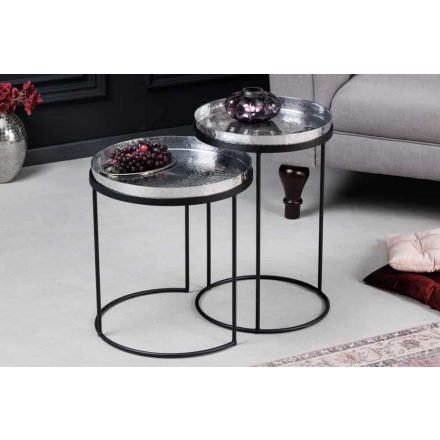 Lerakóasztal szett Varelli 34-39cm levető asztallappal ezüst