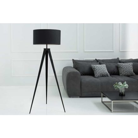 Állólámpa Noir 142 cm fekete retro 