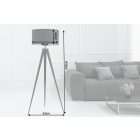 Állólámpa Noir 142 cm fekete retro 