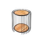 Dohányzóasztal Daquan 50 cm akác 