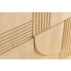 Design bárszekrény Modéco 140 cm világos mangó 