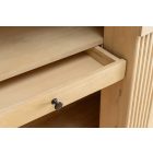 Design bárszekrény Modéco 140 cm világos mangó 