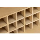 Design bárszekrény Modéco 140 cm világos mangó 