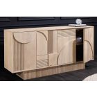 Design komód Modéco 170 cm világos mangó