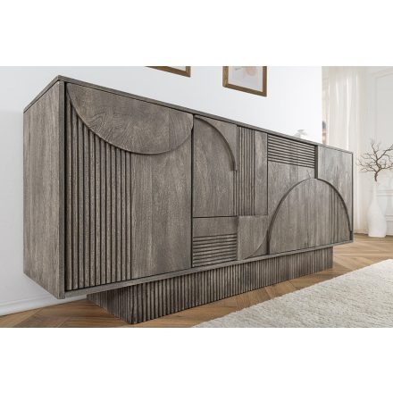 Design komód Modéco 170 cm füstölt szürke mangó