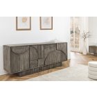 Design komód Modéco 170 cm füstölt szürke mangó