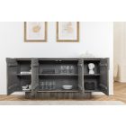 Design komód Modéco 170 cm füstölt szürke mangó