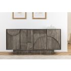 Design komód Modéco 170 cm füstölt szürke mangó